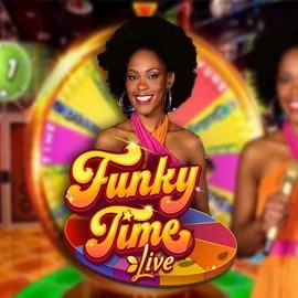 Funky Time logo – Live Casino by Evolution at Playfina Casino