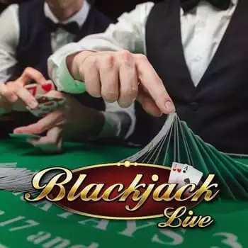 Live Casino logo of Live Blackjack from Evolution at Playfina Casino