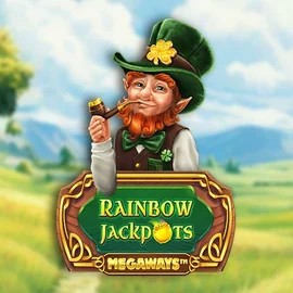 Rainbow Jackpots Megaways slot visual from Red Tiger Gaming available on playfinaa.net