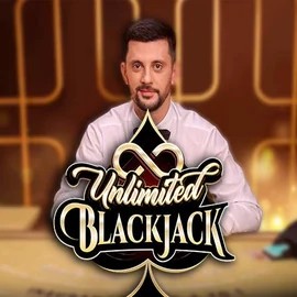 Unlimited Blackjack logo by Ezugi Playfina Casino